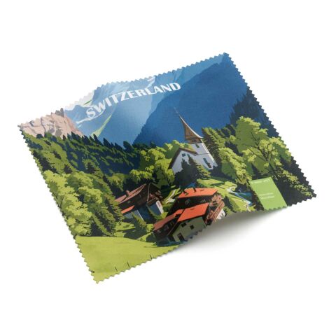 POLYCLEAN rPET Brillentuch im Papieretui, All-Inclusive-Paket  ohne Werbeanbringung | 18 x 15 cm