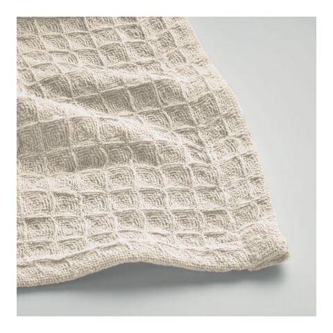 Baumwoll-Decke 350 g/m² beige | 1-farbiger Siebdruck | Box | 190 mm x 190 mm | Nicht verfügbar