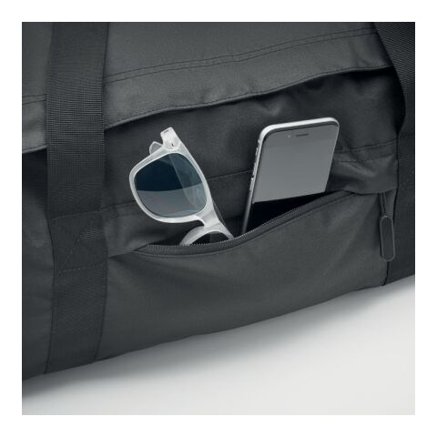 Große Sporttasche 300D RPET schwarz | ohne Werbeanbringung | Nicht verfügbar | Nicht verfügbar | Nicht verfügbar