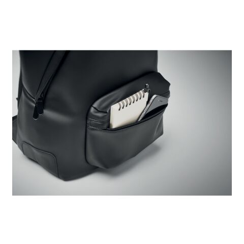 15&quot; Rucksack PU schwarz | ohne Werbeanbringung | Nicht verfügbar | Nicht verfügbar