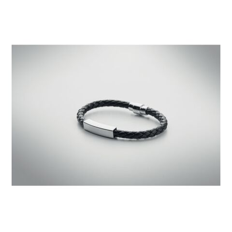 Geflochtenes Armband 18 cm schwarz | ohne Werbeanbringung | Nicht verfügbar | Nicht verfügbar