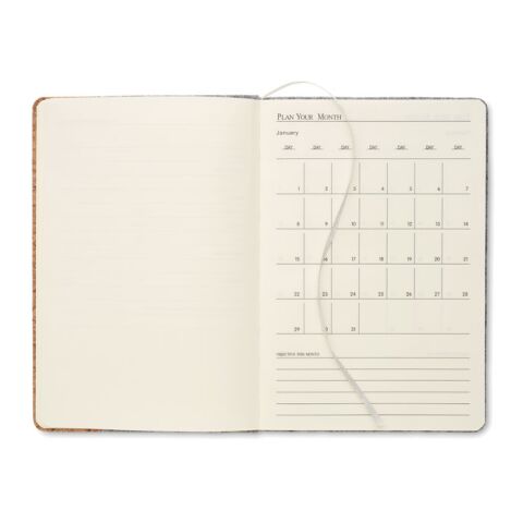 DIN A5 Notizbuch RPET-Filz grau | ohne Werbeanbringung | Nicht verfügbar | Nicht verfügbar | Nicht verfügbar