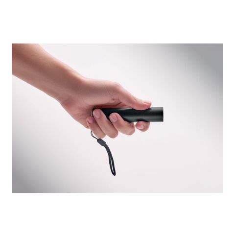 Wiederaufladbare Taschenlampe schwarz | ohne Werbeanbringung | Nicht verfügbar | Nicht verfügbar