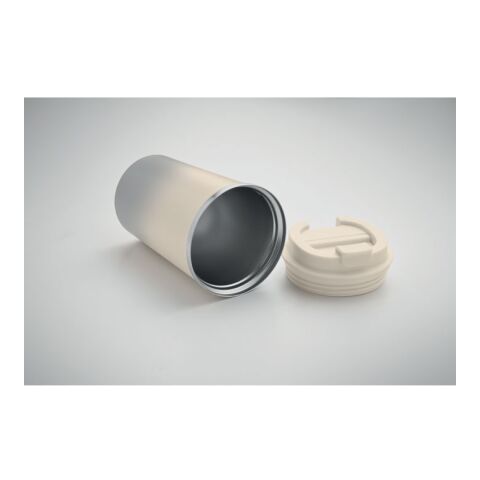 Doppelwandiger Becher 350 ml grau | ohne Werbeanbringung | Nicht verfügbar | Nicht verfügbar | Nicht verfügbar