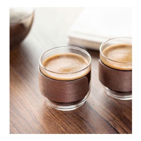 Kaffeegläser-Set holzfarben