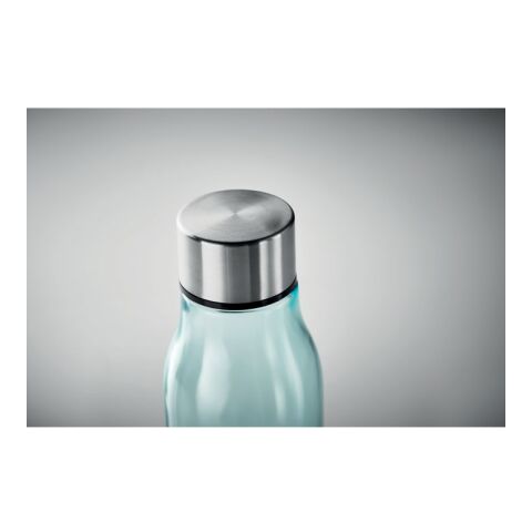 Trinkflasche Glas 500 ml mit Aluminium Verschluss transparent-blau | ohne Werbeanbringung | Nicht verfügbar | Nicht verfügbar | Nicht verfügbar