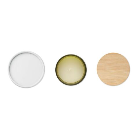 Kerze im Glas 120 g grün | ohne Werbeanbringung | Nicht verfügbar | Nicht verfügbar | Nicht verfügbar