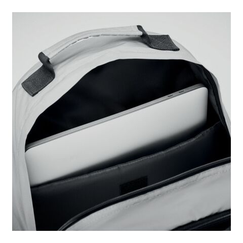 Reflektierender Rucksack 190T mit Schnürung mattsilber | ohne Werbeanbringung | Nicht verfügbar | Nicht verfügbar