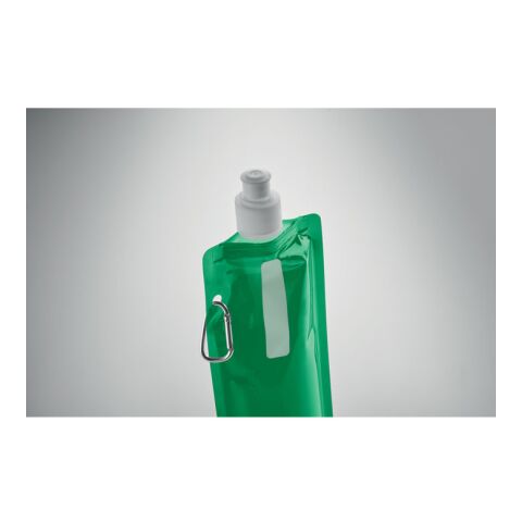 Faltbare Wasserflasche transparent grün | ohne Werbeanbringung | Nicht verfügbar | Nicht verfügbar