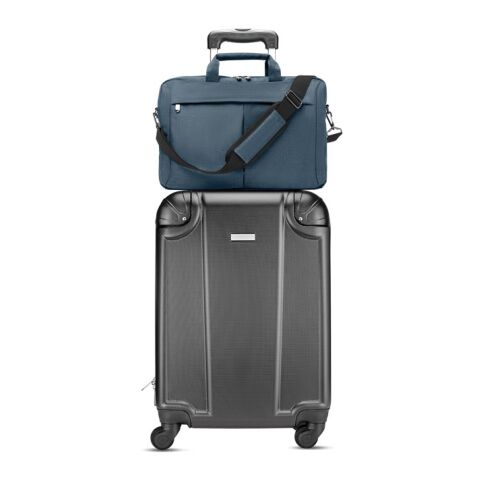 Laptop Tasche mit Trolley-Halterung blau | ohne Werbeanbringung | Nicht verfügbar | Nicht verfügbar | Nicht verfügbar