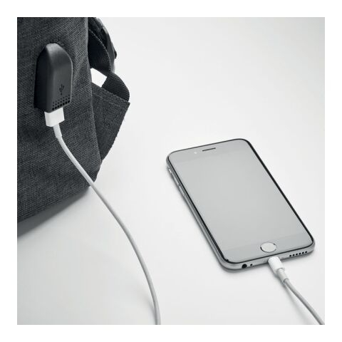 Rucksack mit USB-Ladekabel schwarz | ohne Werbeanbringung | Nicht verfügbar | Nicht verfügbar | Nicht verfügbar