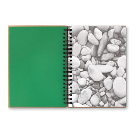 Notizbuch mit Steinpapier grün | ohne Werbeanbringung | Nicht verfügbar | Nicht verfügbar