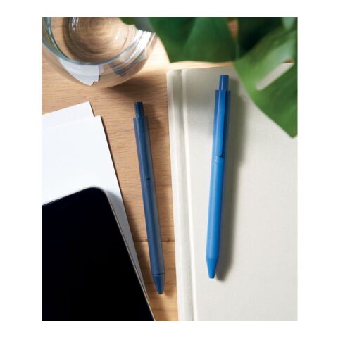 Druckkugelschreiber aus Weizenstrohhalm königsblau | ohne Werbeanbringung | Nicht verfügbar | Nicht verfügbar