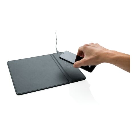 Mousepad mit Wireless-5W-Charging Funktion schwarz | ohne Werbeanbringung | Nicht verfügbar | Nicht verfügbar