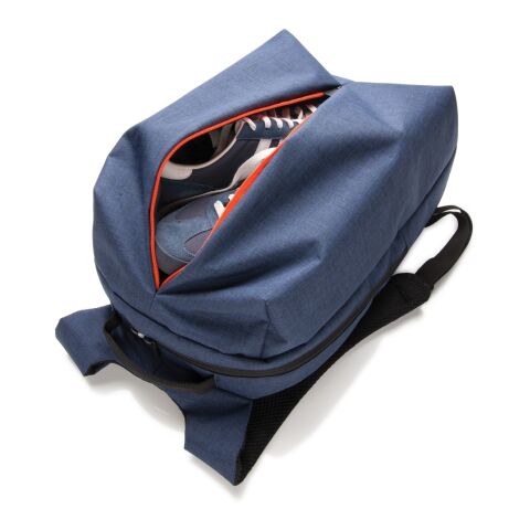 Büro- und Sportrucksack blau-orange