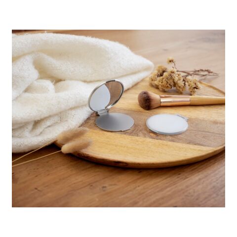 Kosmetikspiegel &#039;Pocket&#039; aus Kunststoff Weiß | ohne Werbeanbringung | Nicht verfügbar | Nicht verfügbar