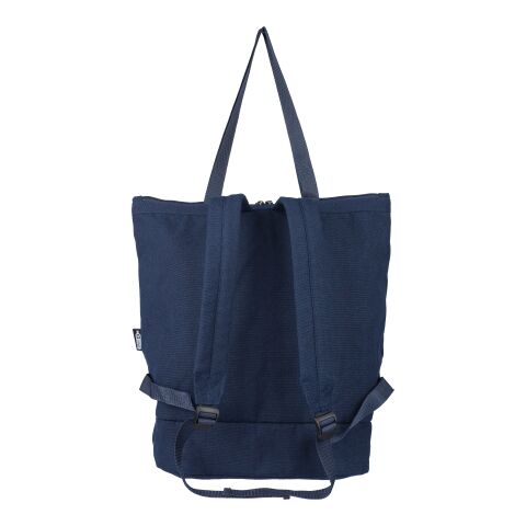 Recyceltes Poly-Baumwollgewebe (330 g/m²) Rucksack Osric Blau | ohne Werbeanbringung | Nicht verfügbar | Nicht verfügbar