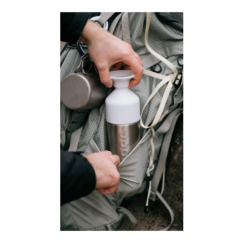 Dopper Silver Insulated (580 ml) silber/weiß | ohne Werbeanbringung | Nicht verfügbar | Nicht verfügbar