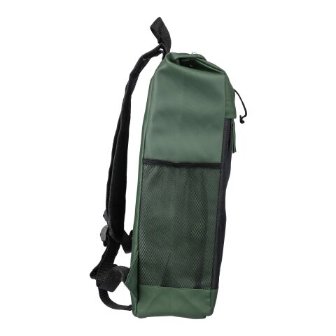 rPET-Polyester (600D) Rolltop-Rucksack Yani Grün | ohne Werbeanbringung | Nicht verfügbar | Nicht verfügbar