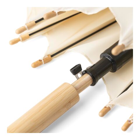 rPET 190T Automatischer Golfschirm Milan beige | ohne Werbeanbringung