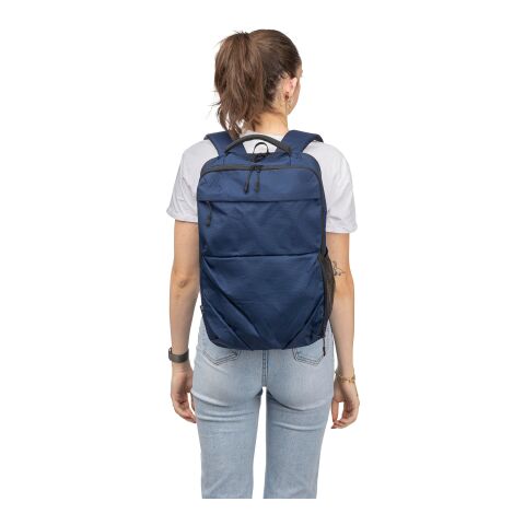 rPET (300D) Polyester Ocean Bound Rucksack Tova Blau | ohne Werbeanbringung | Nicht verfügbar | Nicht verfügbar