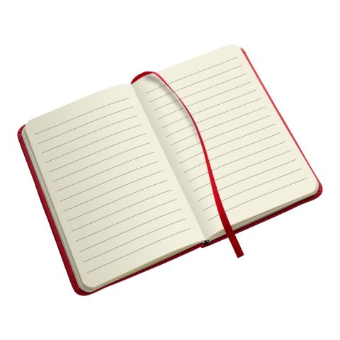 Notizbuch aus PU Dita Rot | ohne Werbeanbringung | Nicht verfügbar | Nicht verfügbar