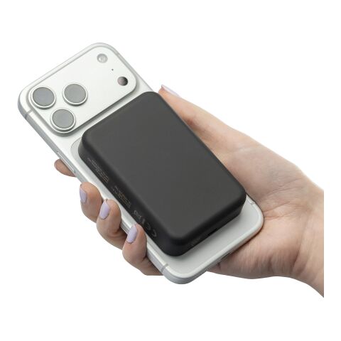 Recycelte kabellose Ladestation Meno Schwarz | ohne Werbeanbringung | Nicht verfügbar | Nicht verfügbar