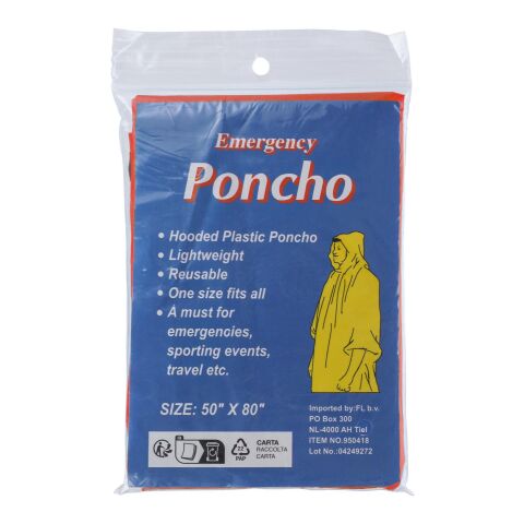 Universalponcho 'Emergency' Rot
