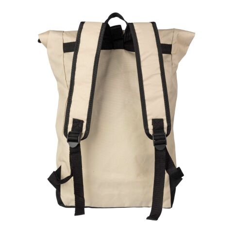 rPET (600D) Rolltop-Rucksack Marlene beige