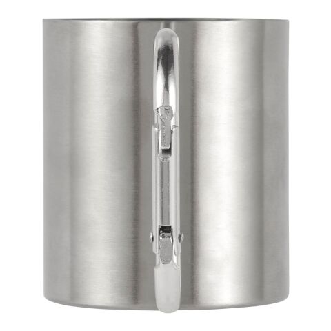 Doppelwandiger Kaffeebecher Carbine aus Edelstahl 185 ml Silber