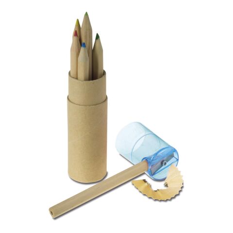 Buntstifte-Set &#039;Toby&#039;, 6-tlg. Rot | ohne Werbeanbringung | Nicht verfügbar | Nicht verfügbar