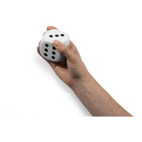 Anti-Stress Würfel  &#039;Good luck&#039; Weiß | ohne Werbeanbringung | Nicht verfügbar | Nicht verfügbar