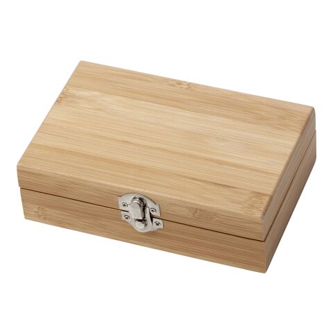 Weinset 'Pinot' aus Bambus und Stahl Braun | ohne Werbeanbringung | Nicht verfügbar | Nicht verfügbar