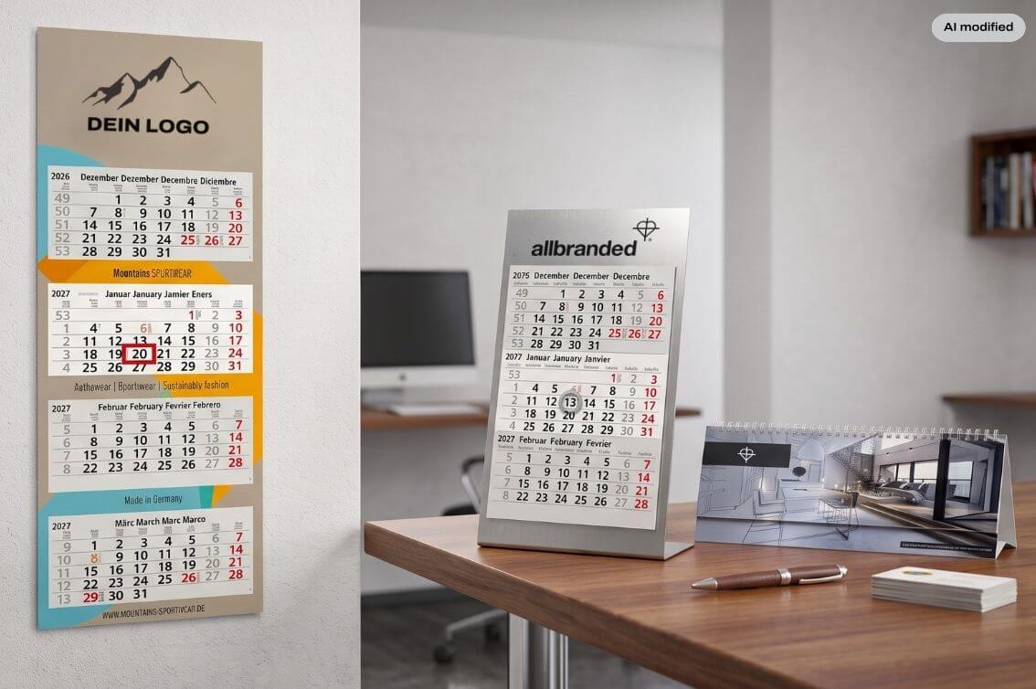 Kalender mit Logo bedrucken